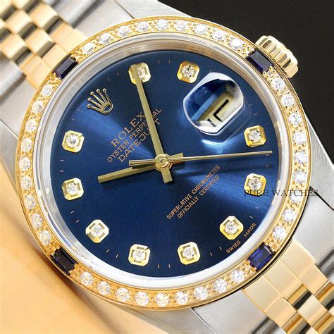 mens rolex two tone 18k datejust watch|rolex 18k gold watch price.